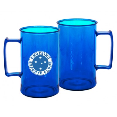 CANECA ACRÍLICA 400ML - CRUZEIRO AZUL