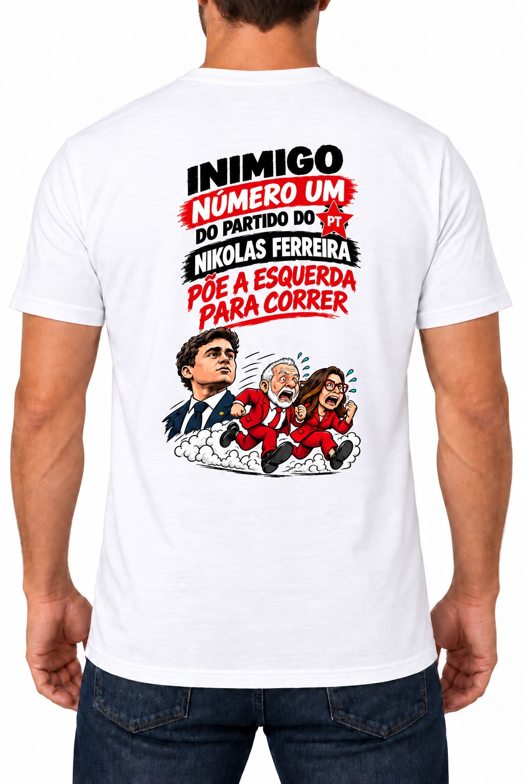 Camisa Inimigo Número Um – Estampa nas Costas