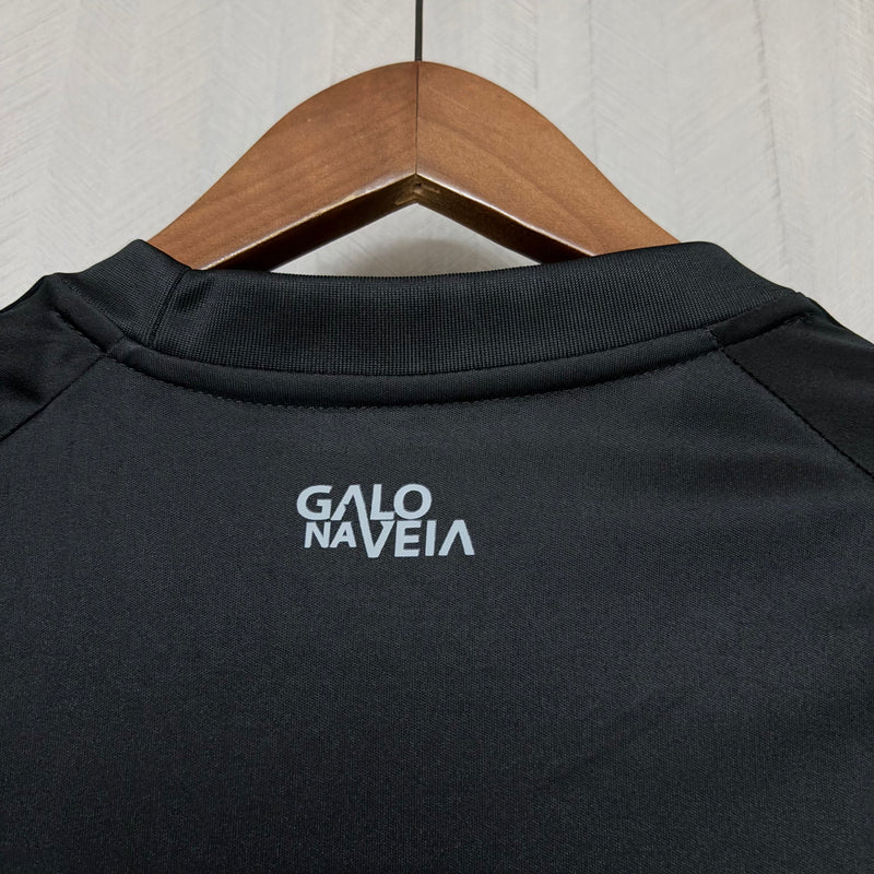 Camisa Atlético Mineiro Treino 25/26 All Black Feminina