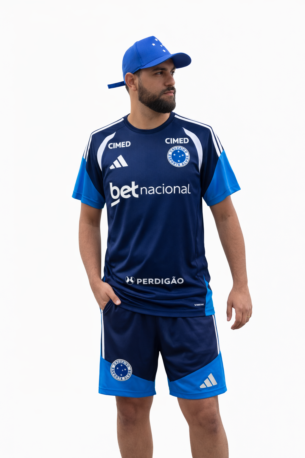 Camisa Cruzeiro 26/27 Treino Masculina - FULL PATROCINIO + PERSONALIZAÇÃO