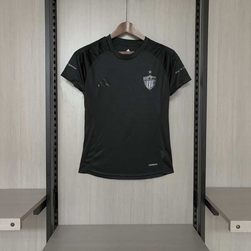 Camisa Atlético Mineiro Treino 25/26 All Black Feminina
