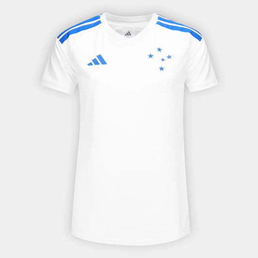 CAMISA CRUZEIRO II 26/27 S/N TORCEDOR ADIDAS FEMININA - BRANCO+AZUL
