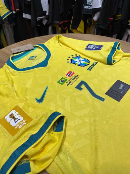 Camisa Seleção Brasileira 2026 - Jogador COMPLETA PATCH + PERSONALIZAÇÃO Pronto Entrega