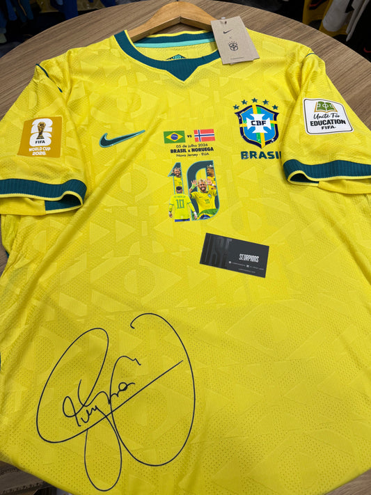 Camisa Seleção Brasileira 2026 - Jogador COMPLETA PATCH + PERSONALIZAÇÃO NEYMAR - Pronto Entrega