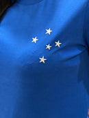 Camisa Cruzeiro Casual Feminina - Azul Royal