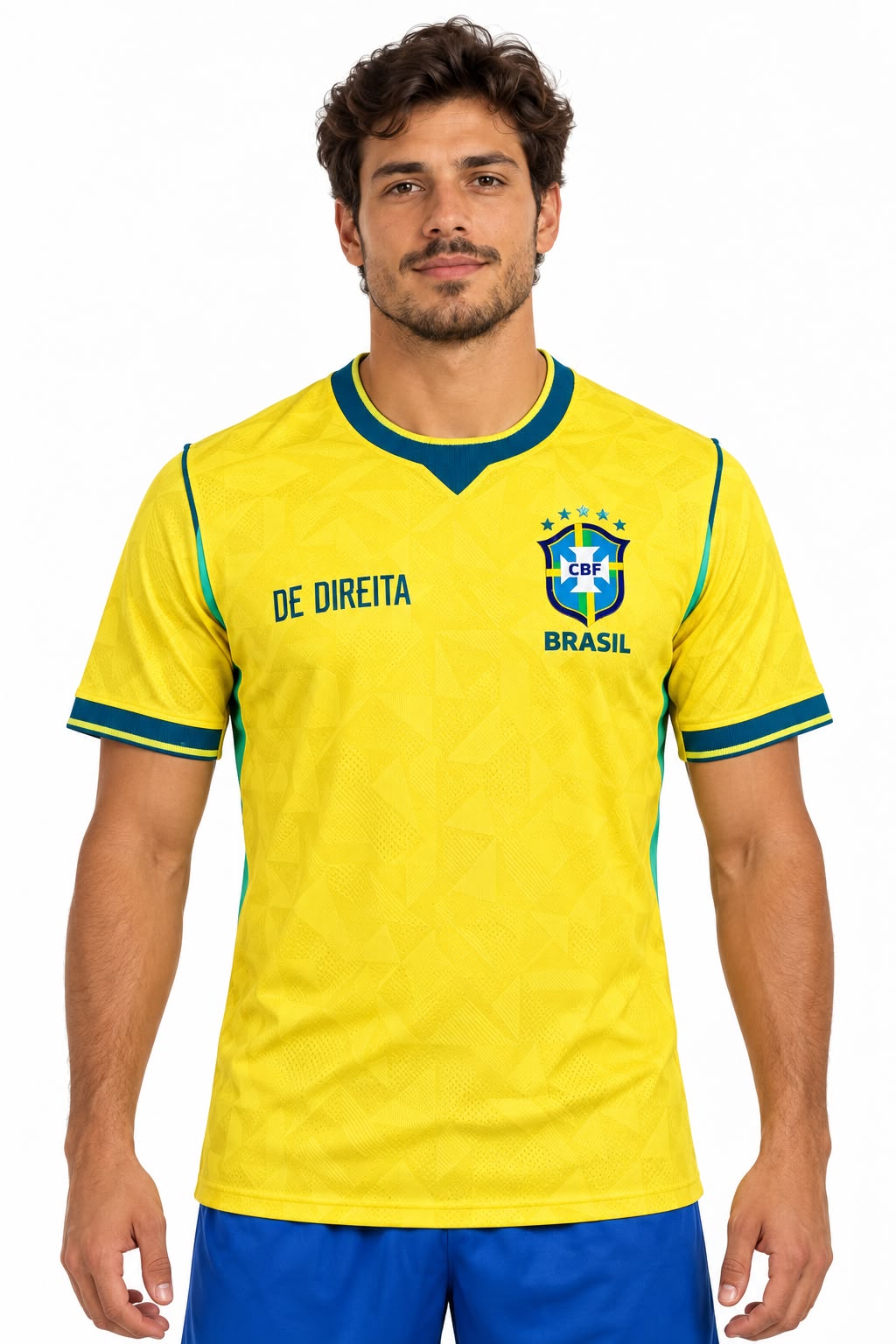 Camisa Seleção Brasileira 2026 - Jogador Pronto Entrega + PERSONALIZAÇÃO GRÁTIS DE DIREITA