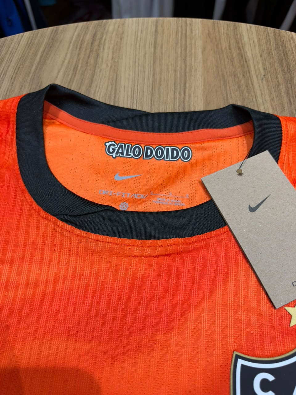 Camisa Atlético Mineiro Nike III 2026/27 Jogador Masculina - Laranja+Preto