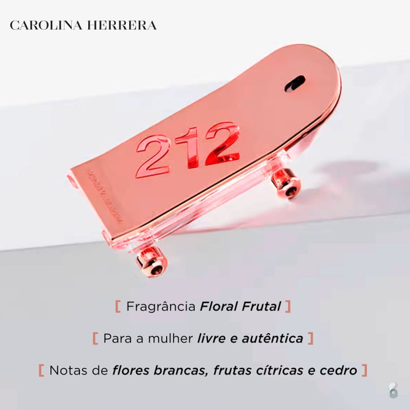 212 Heroes For Her Carolina Herrera Eau de Parfum - Perfume Feminino 80ml