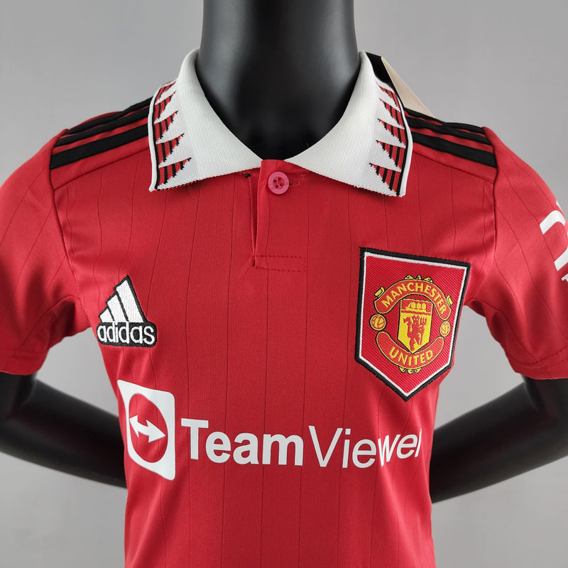 Conjunto Infantil Manchester United 2022/23 - Home