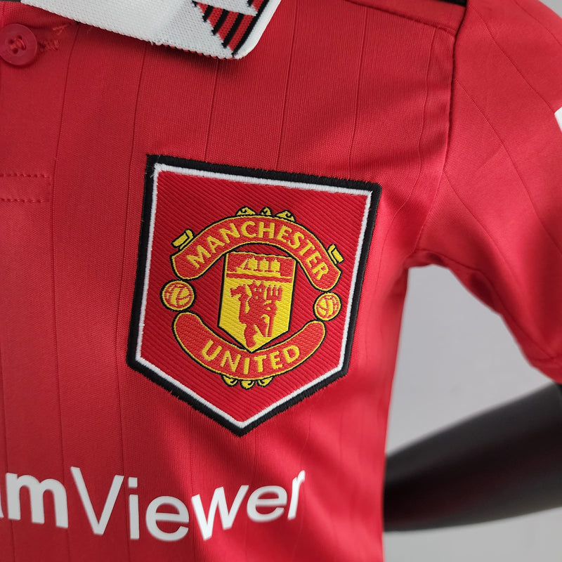 Conjunto Infantil Manchester United 2022/23 - Home